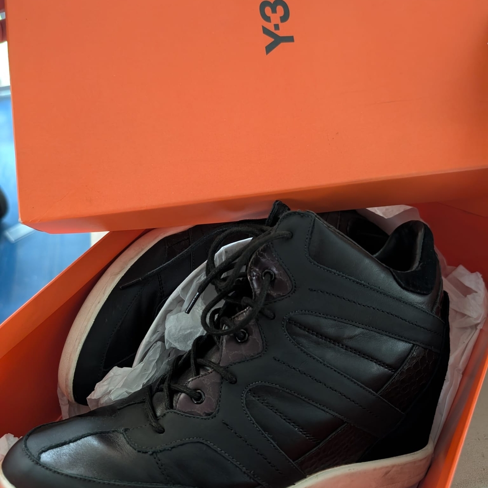 Y-3 Black High-Top Sneakers